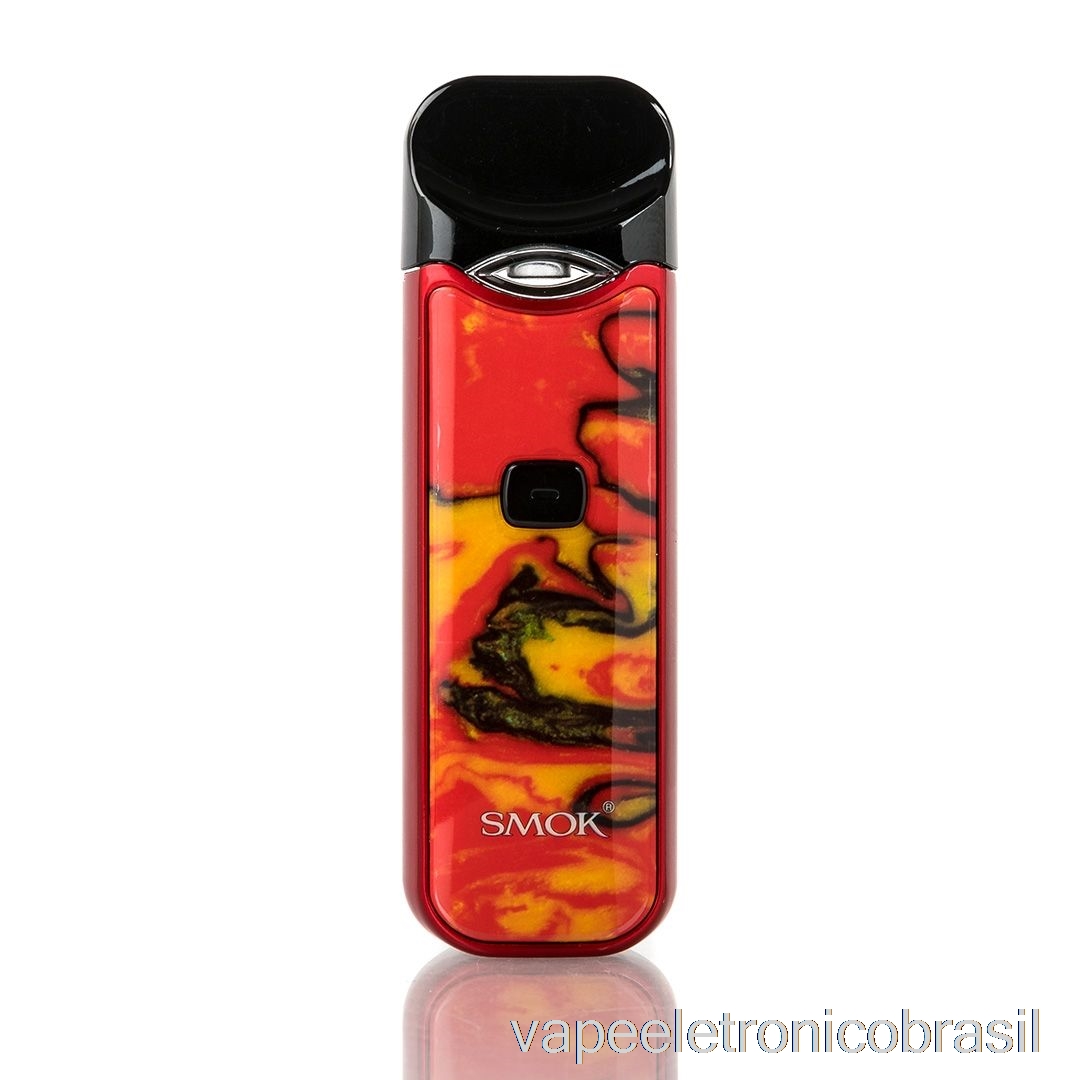 Vape Eletronico Smok Nord 15w Pod Kit Resina Vermelha/amarela